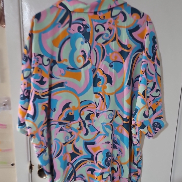 Jessica Simpson Multicolor Swirl Blouse - Picture 4 of 4